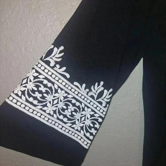 Multiples Black and White Mini Dress/Tunic Size Large - Picture 4 of 6